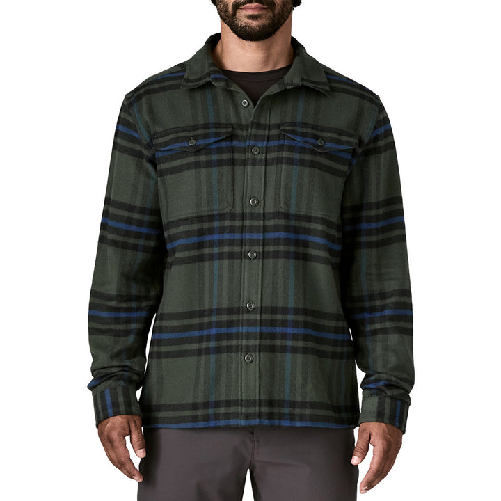 Patagonia Fjord Flannel Shirt - Men's Catch: Old Growth Green