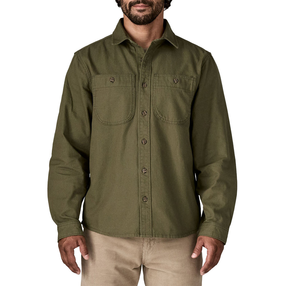 Patagonia Point Reyes Canvas Shirt - Men's Basin Green