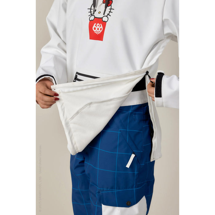 686 Waterproof Hoodie - Women's Hello Kitty White