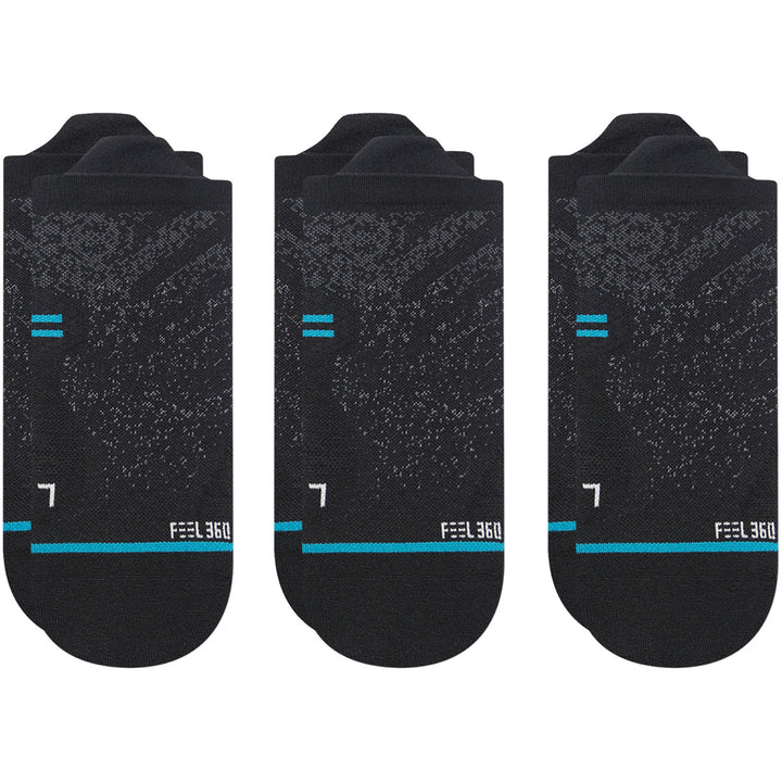 Stance Run Light Tab 3-Pack Socks - Unisex Black