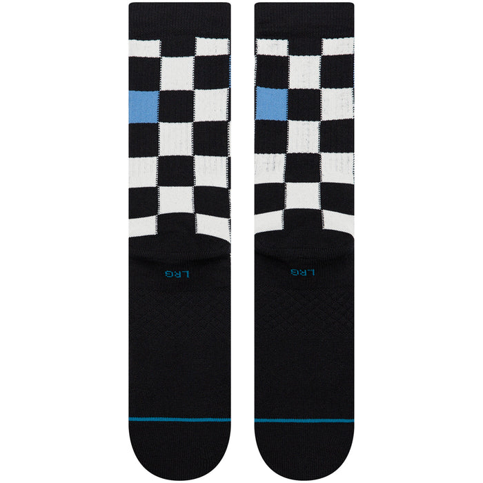 Stance Chef Check Crew Socks Black