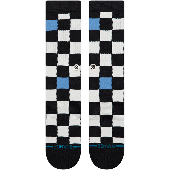 Stance Chef Check Crew Socks Black