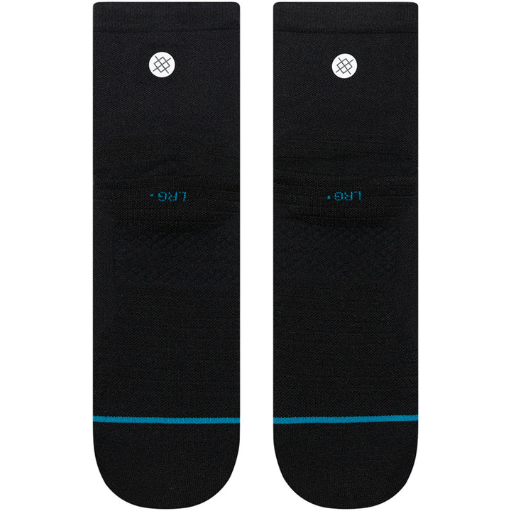 Stance Run Light Quarter Socks - Unisex Black