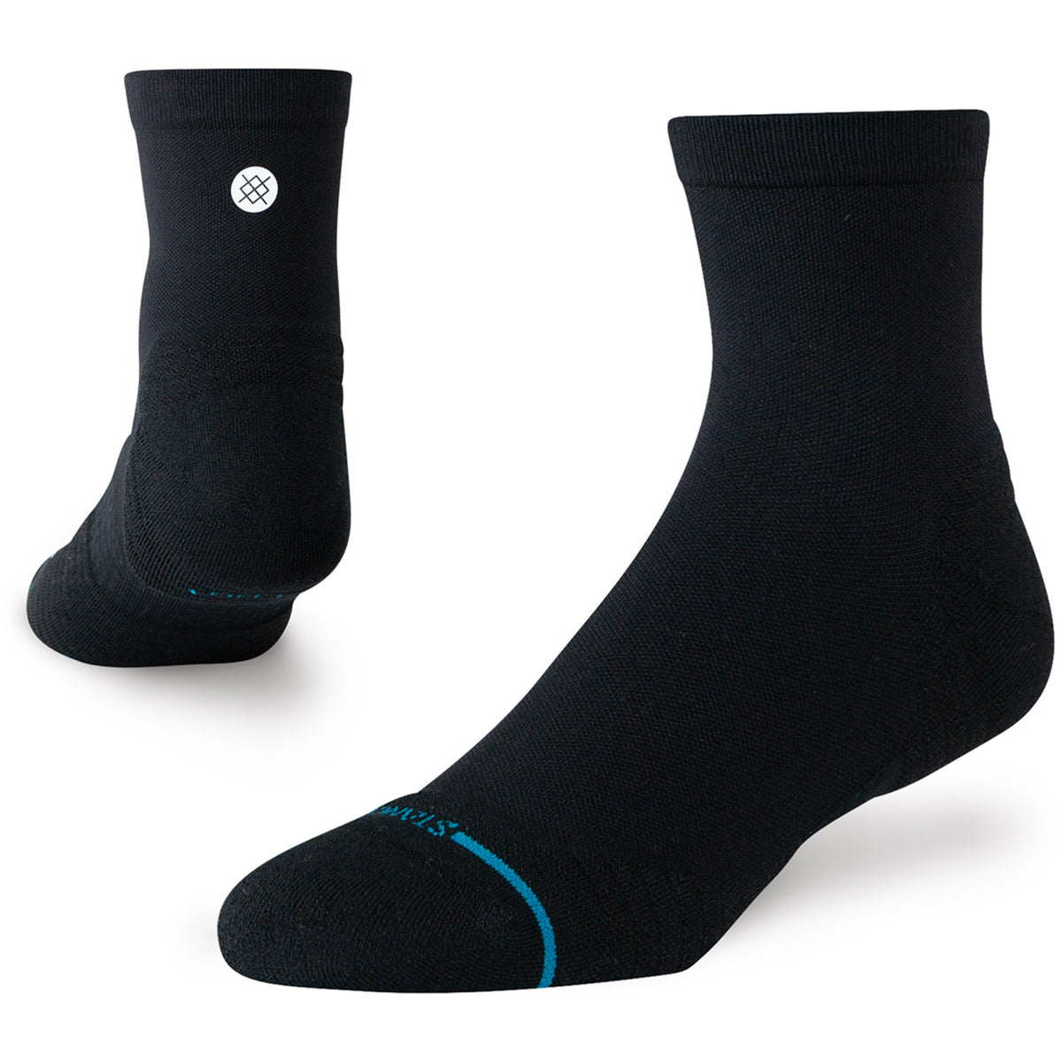 Stance Run Light Quarter Socks - Unisex Black
