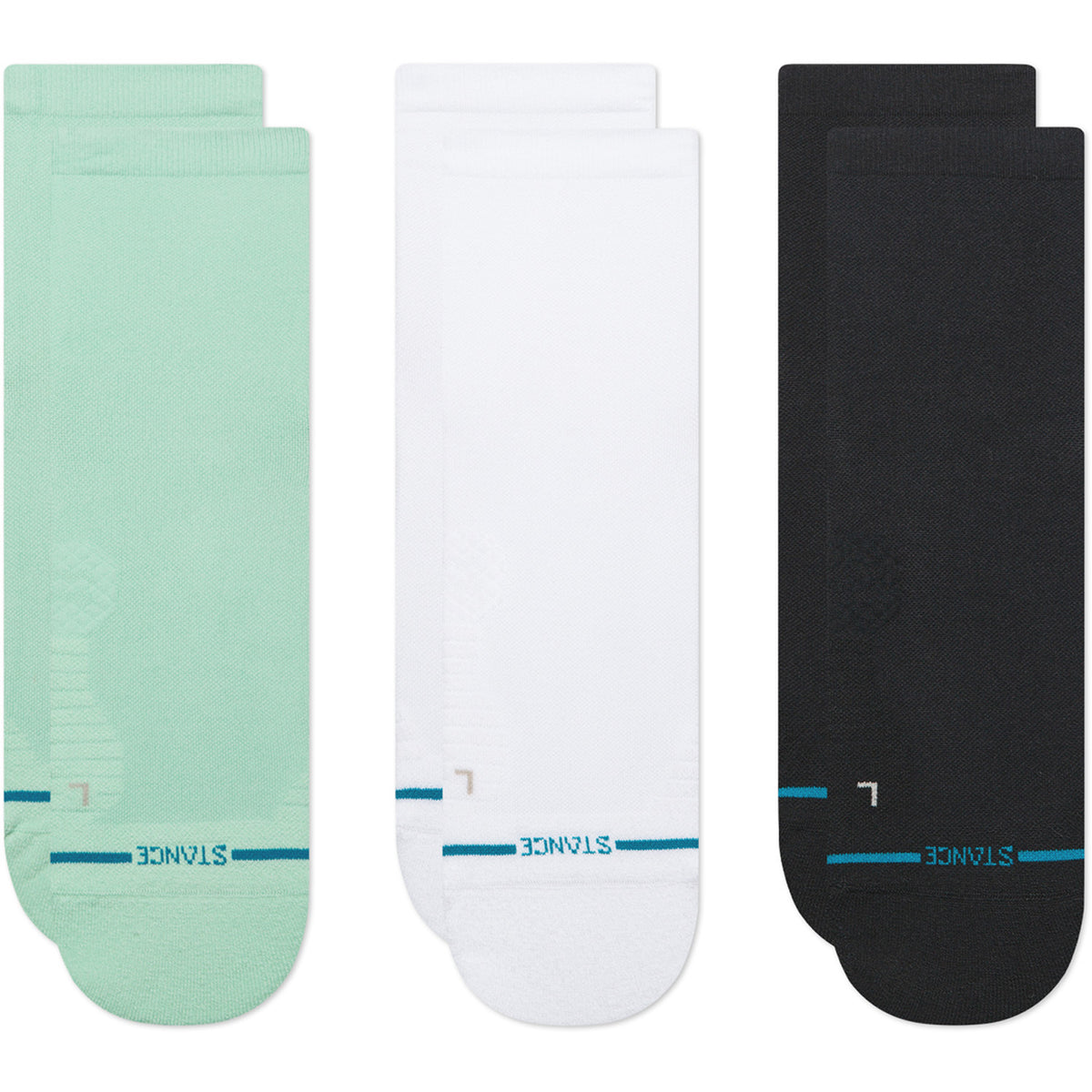 Stance Run Light Quarter 3-Pack Socks - Unisex Mint