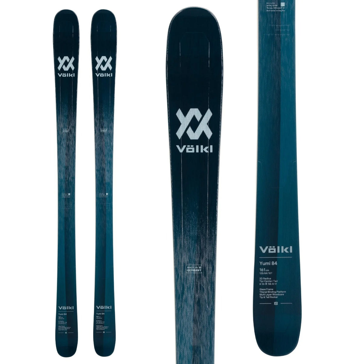 Völkl Yumi 84 Skis + Marker Squire 11 Demo Bindings 2022