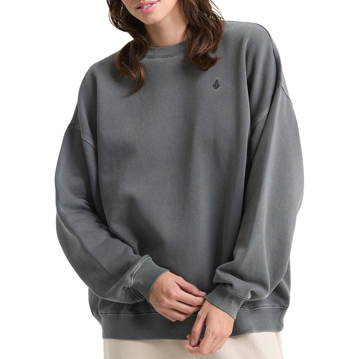 Volcom Stone Soft Crew Sweater - Women's Charcoal