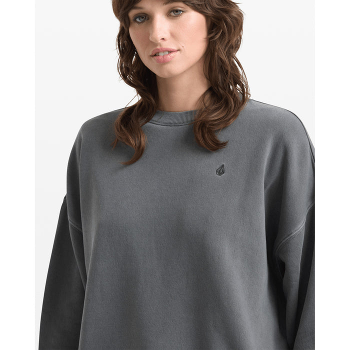 Volcom Stone Soft Crew Sweater - Women's Charcoal
