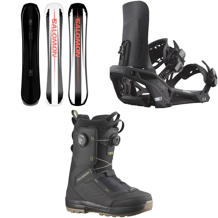 Salomon Assassin Pro Snowboard + XA Supermatic Snowboard Bindings + Echo Dual Boa Snowboard Boots 2026