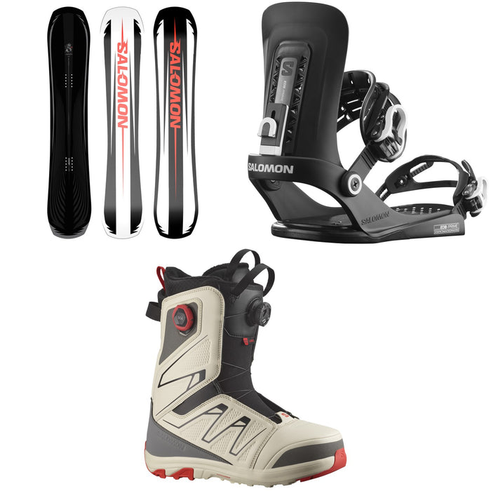 Salomon Assassin Pro Snowboard + EDB Prime Snowboard Bindings + Launch Boa SJ Boa Snowboard Boots 2026