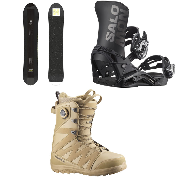 Salomon HPS - Sickstick Snowboard + District Snowboard Bindings + X Approach Lace SJ Boa Snowboard Boots 2026
