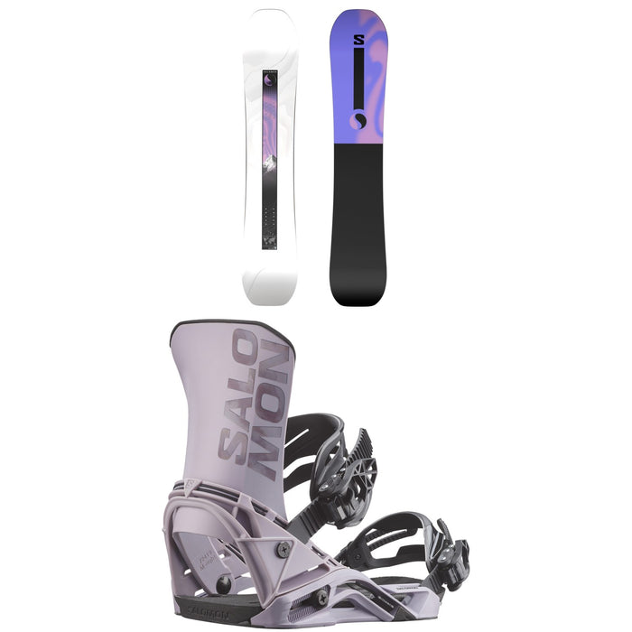Salomon Bliss Snowboard + District Snowboard Bindings- Women's 2026