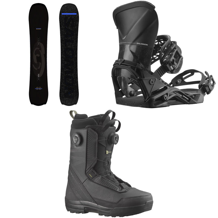 Salomon Fastlane Snowboard + Quantum Carbon Snowboard Bindings + Malamute Dual Boa Snowboard Boots 2026