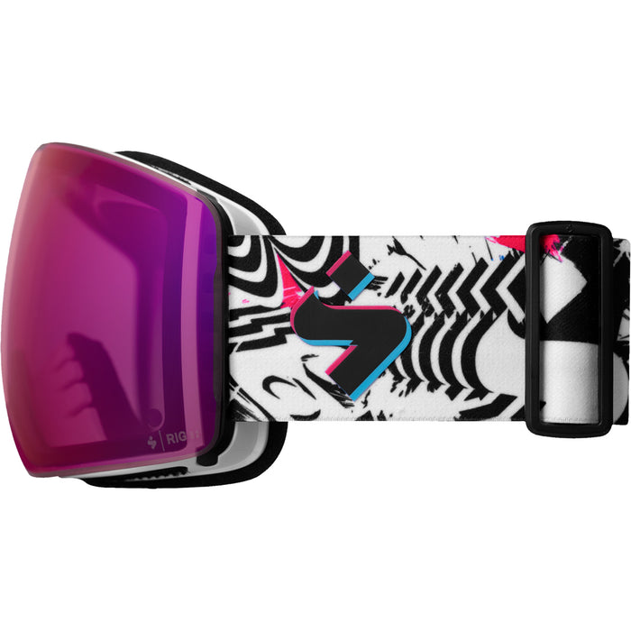 Sweet Protection Connor RIG Reflect Block Party Goggles Satin White/Block Party/RIG Bixbite