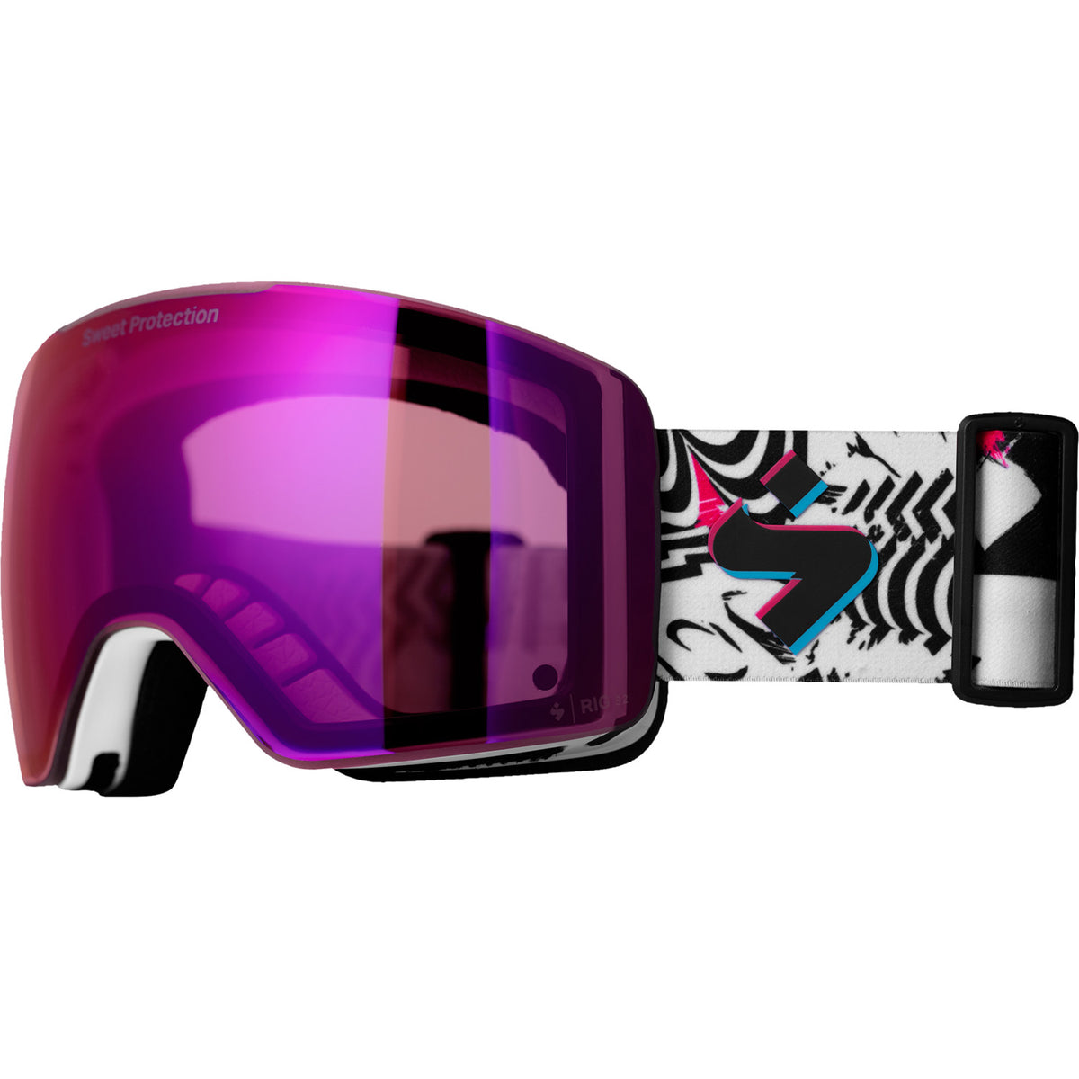 Sweet Protection Connor RIG Reflect Block Party Goggles Satin White/Block Party/RIG Bixbite
