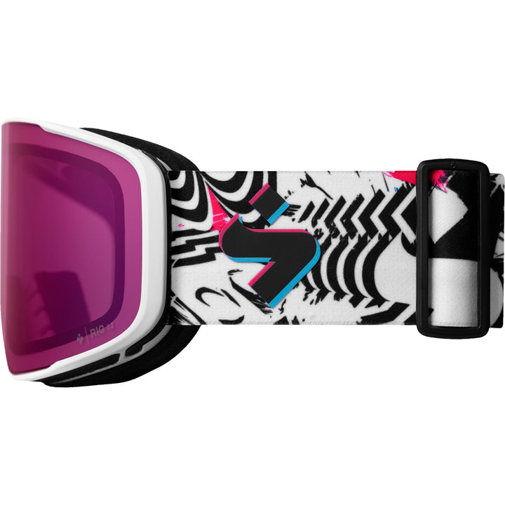 Sweet Protection Boondock RIG Reflect Block Party Goggles Satin White/Block Party/RIG Bixbite