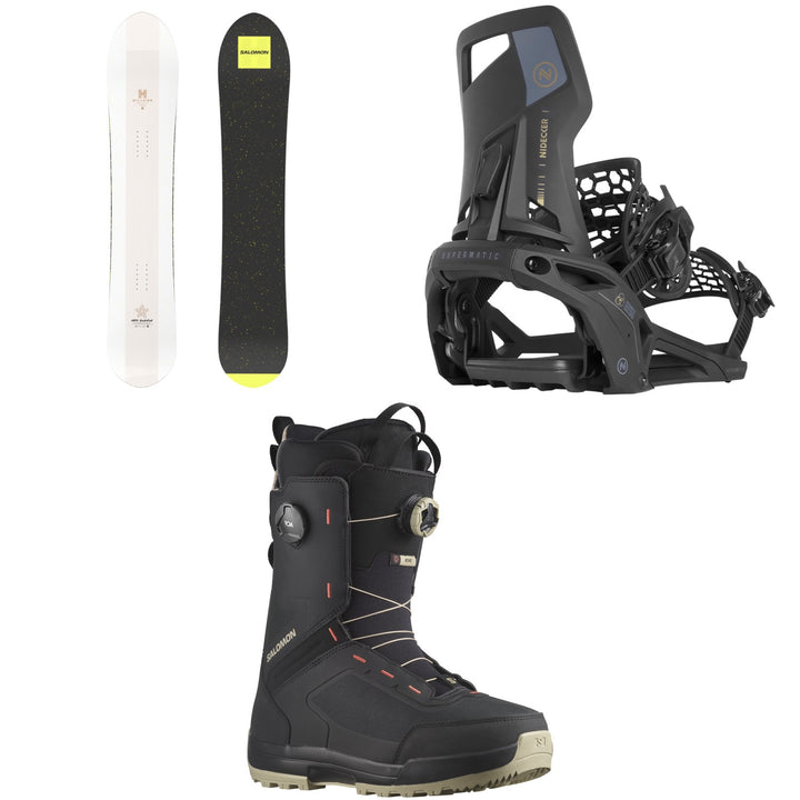 Salomon HPS - Sickstick Snowboard + Nidecker Supermatic Snowboard Bindings + Salomon Echo Dual Boa Snowboard Boots 2025