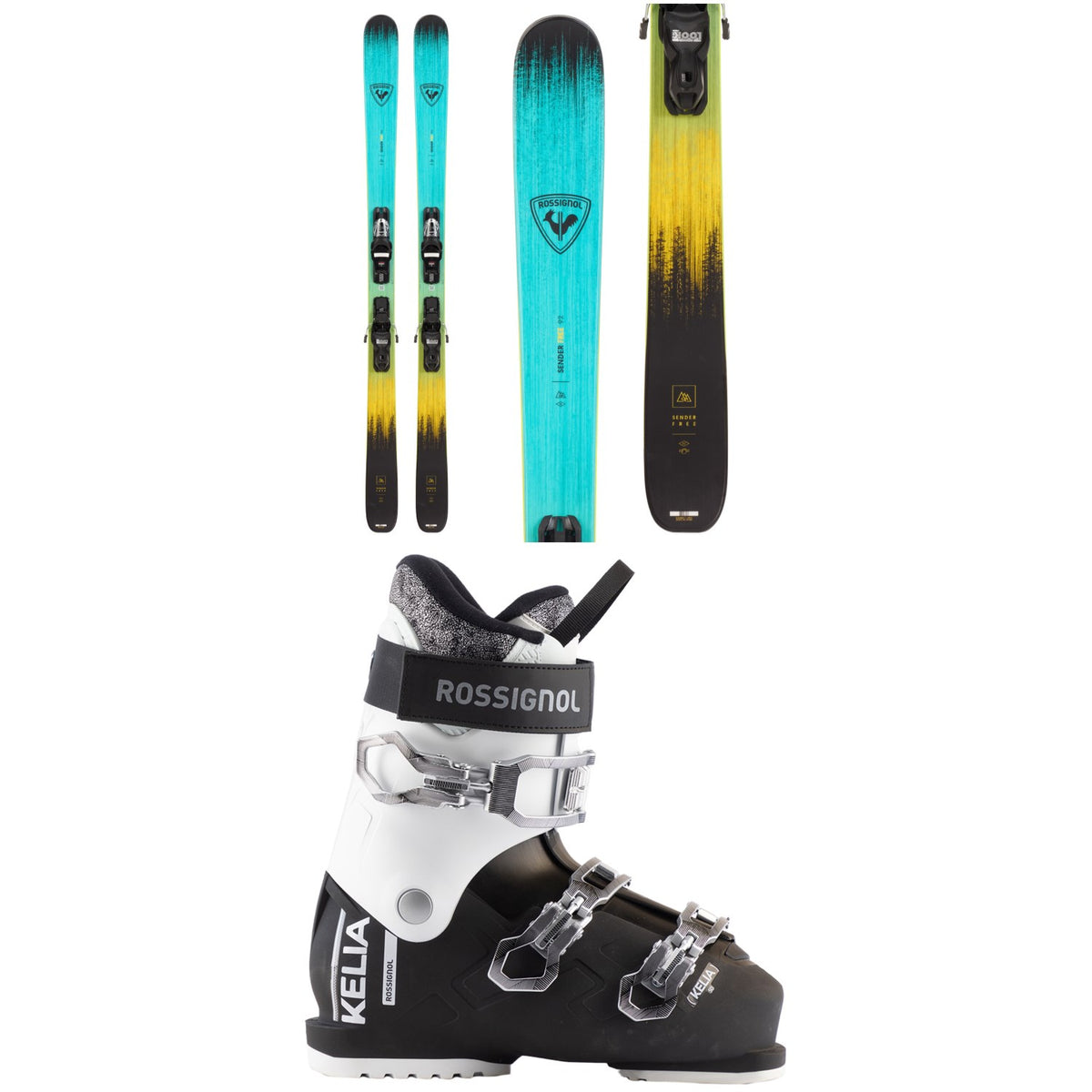 Rossignol Sender Free 92 Skis + Xpress 11 Bindings + Kelia 50 Ski Boots - Women's 2026