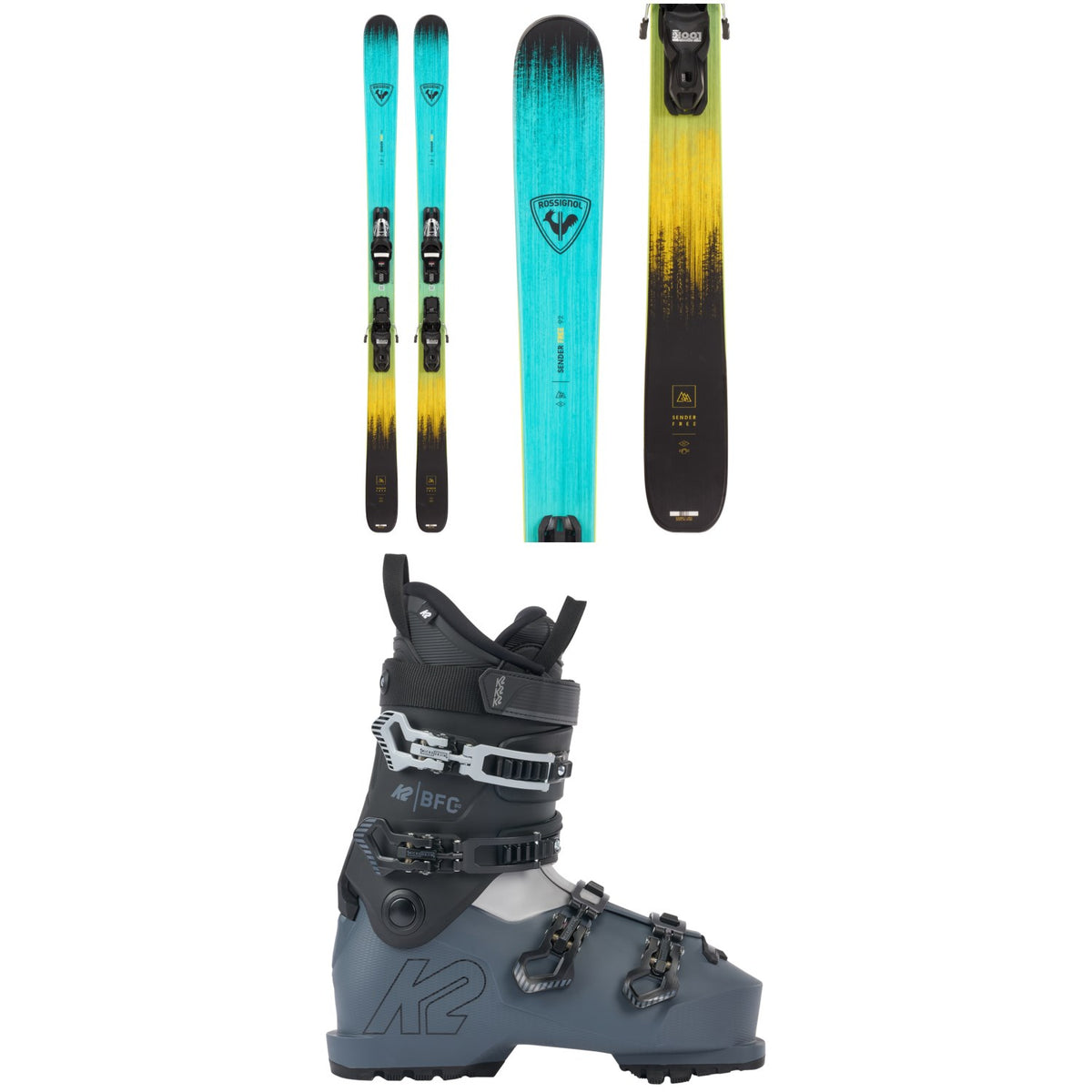 Rossignol Sender Free 92 Skis + Xpress 11 Bindings + K2 BFC 80 Ski Boots 2026