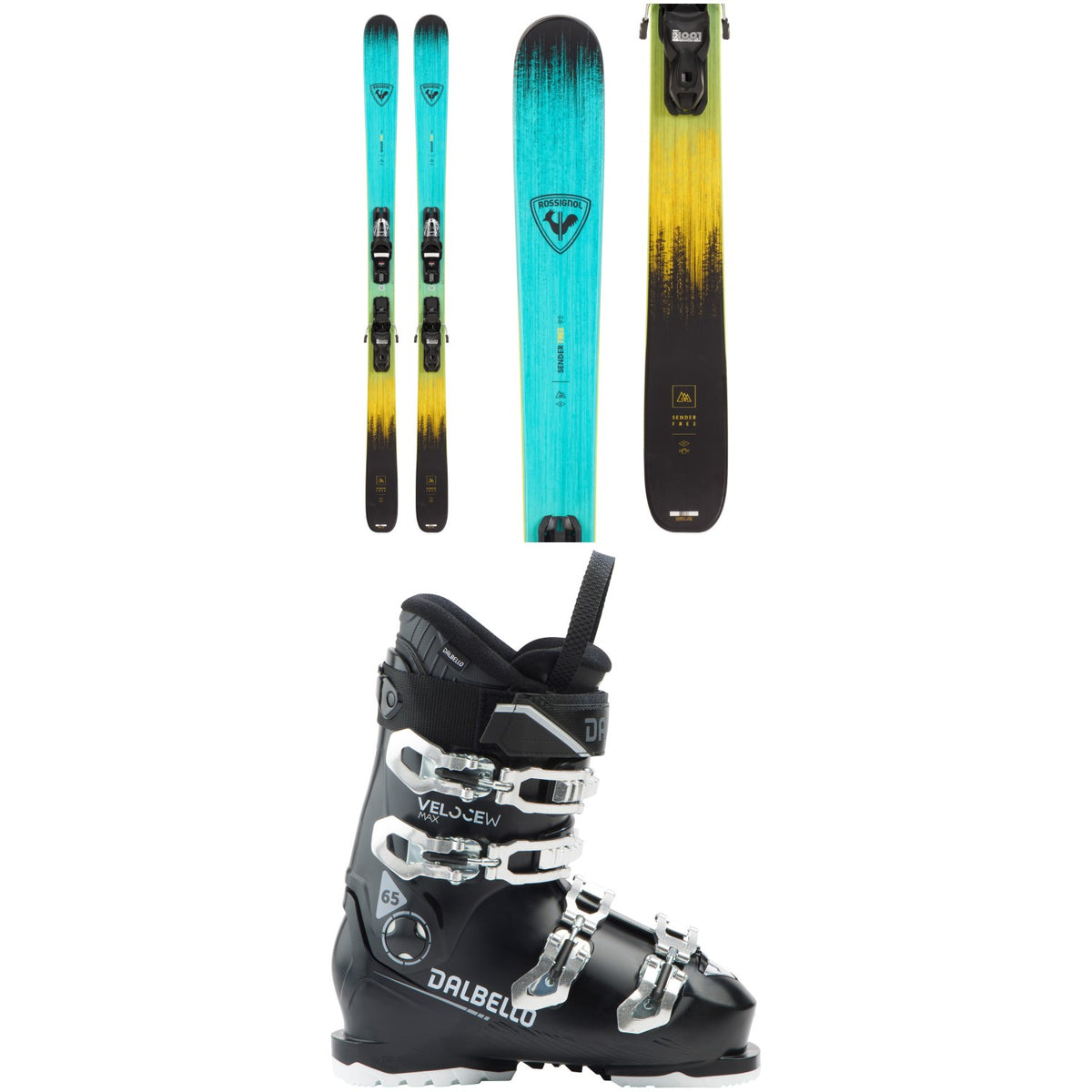 Rossignol Sender Free 92 Skis + Xpress 11 Bindings + Dalbello Veloce Max 65 W Ski Boots - Women's 2026
