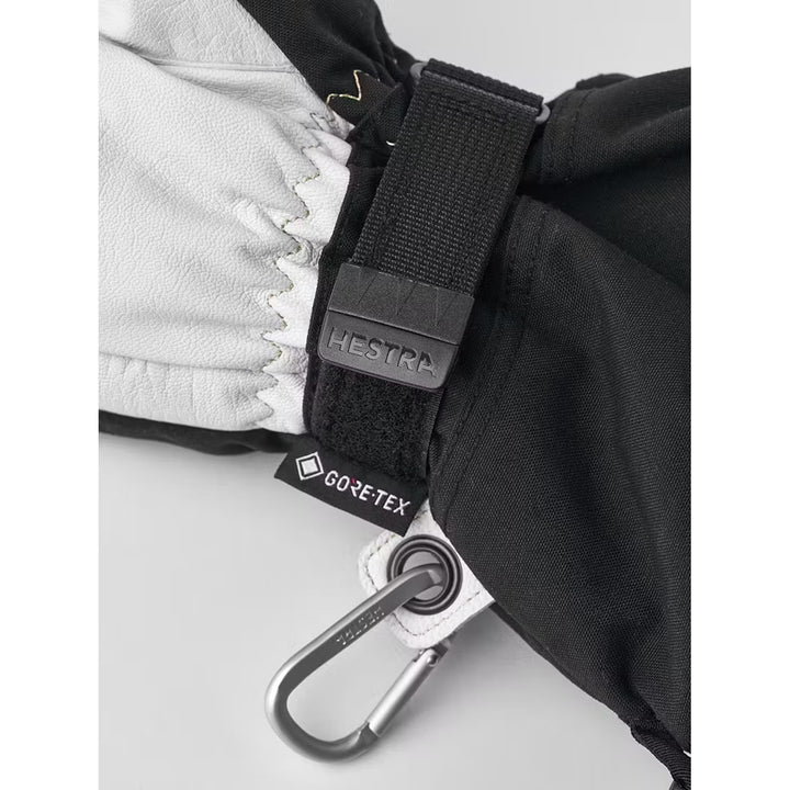 Hestra Army Leather GORE-TEX Mittens Black/Natural Grey