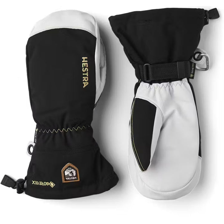 Hestra Army Leather GORE-TEX Mittens Black/Natural Grey