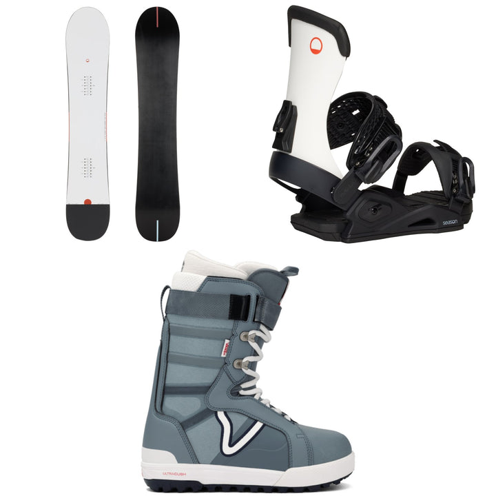 Season Lolo Snowboard + Meld Snowboard Bindings + Vans Hi-Standard Pro Snowboard Boots - Women's 2026