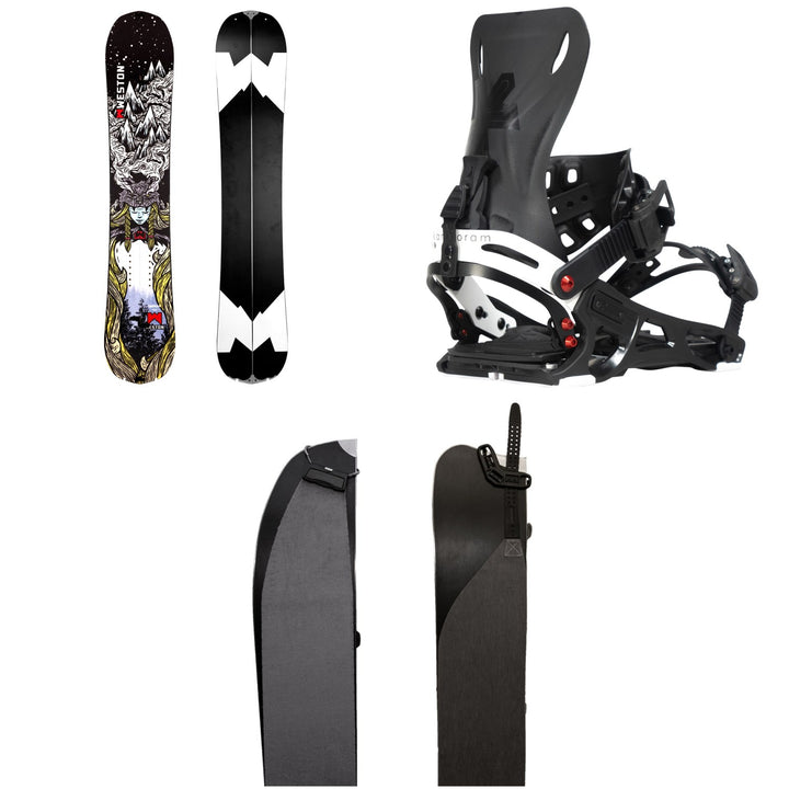 Weston Gnarnia Splitboard + Karakoram Ultra Ranger + Split Interface Splitboard Bindings + Smart Skins 2026