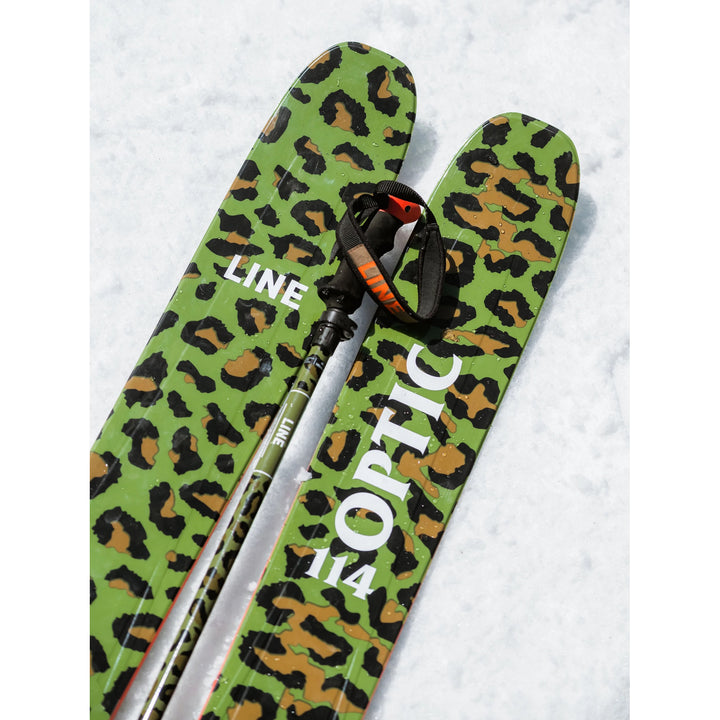 Line Skis Slider Camo Adjustable Ski Poles 2025