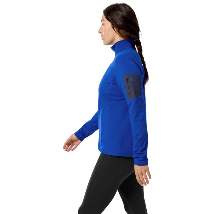 Arc'teryx Rho Zip Neck Top - Women's Vitality/Black Sapphire