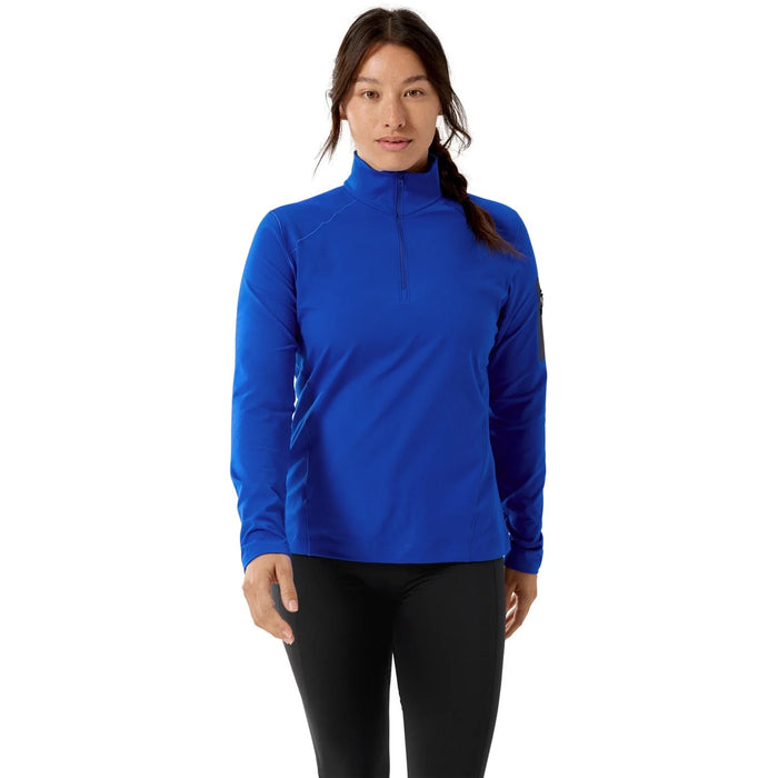 Arc'teryx Rho Zip Neck Top - Women's Vitality/Black Sapphire