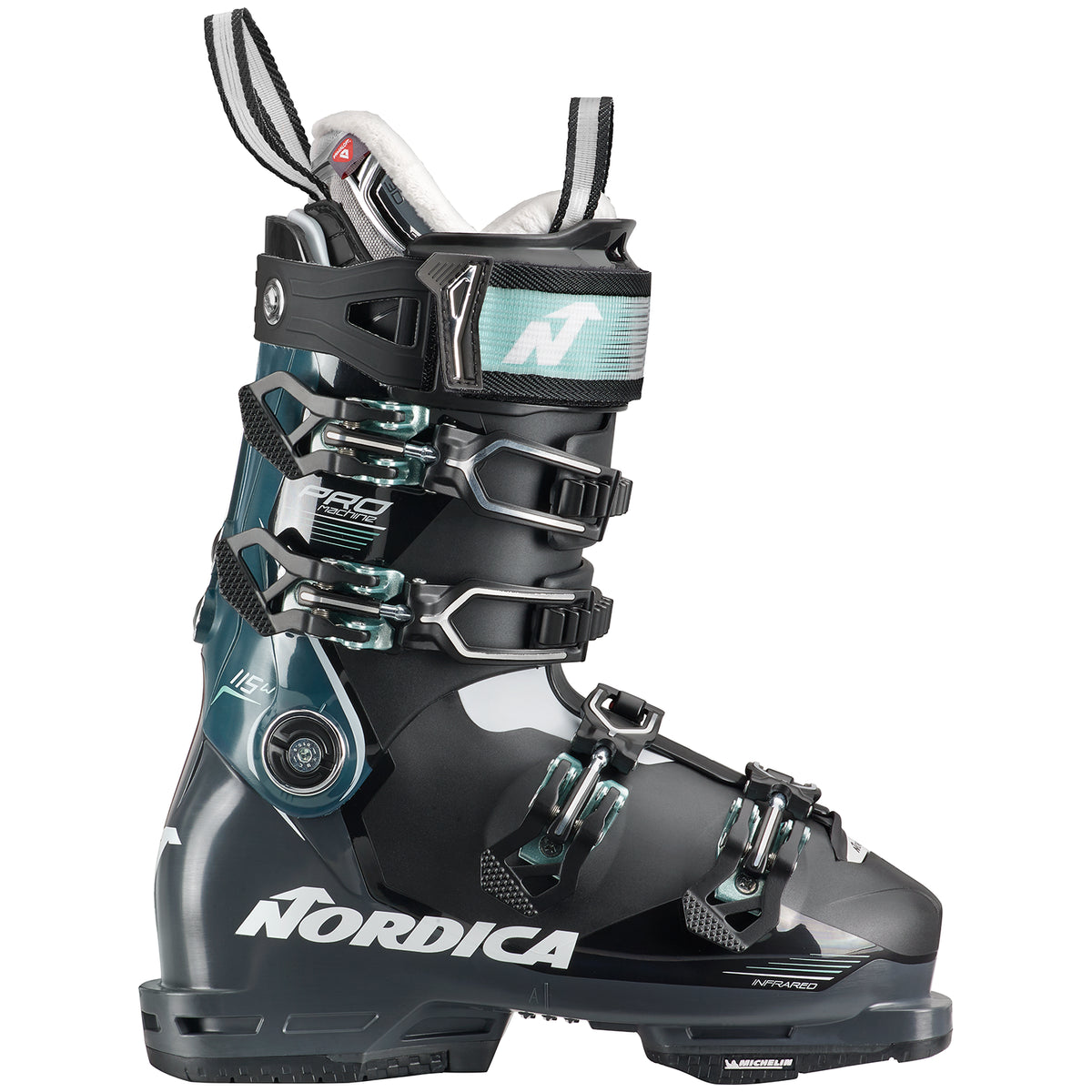 Nordica Promachine 115 Ski Boots - Women's 2024 Black/Anthracite/Green