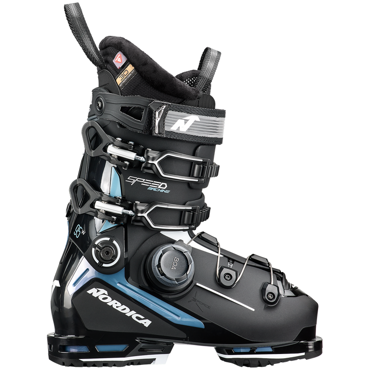 Nordica Speedmachine 3 BOA 95 W Ski Boots - Women's 2026 Black / Light Blue / White