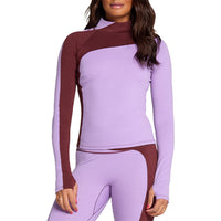 Seniq Wool Sculp Merino Baselayer Mock Neck Top - Women's Brambleberry::Brambleberry