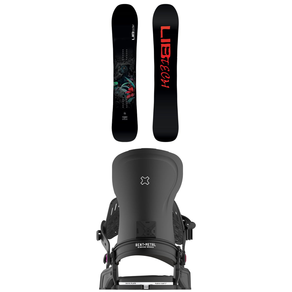 Lib Tech Dynamiss C3 Snowboard + Bent Metal Forte Snowboard Bindings - Women's 2026