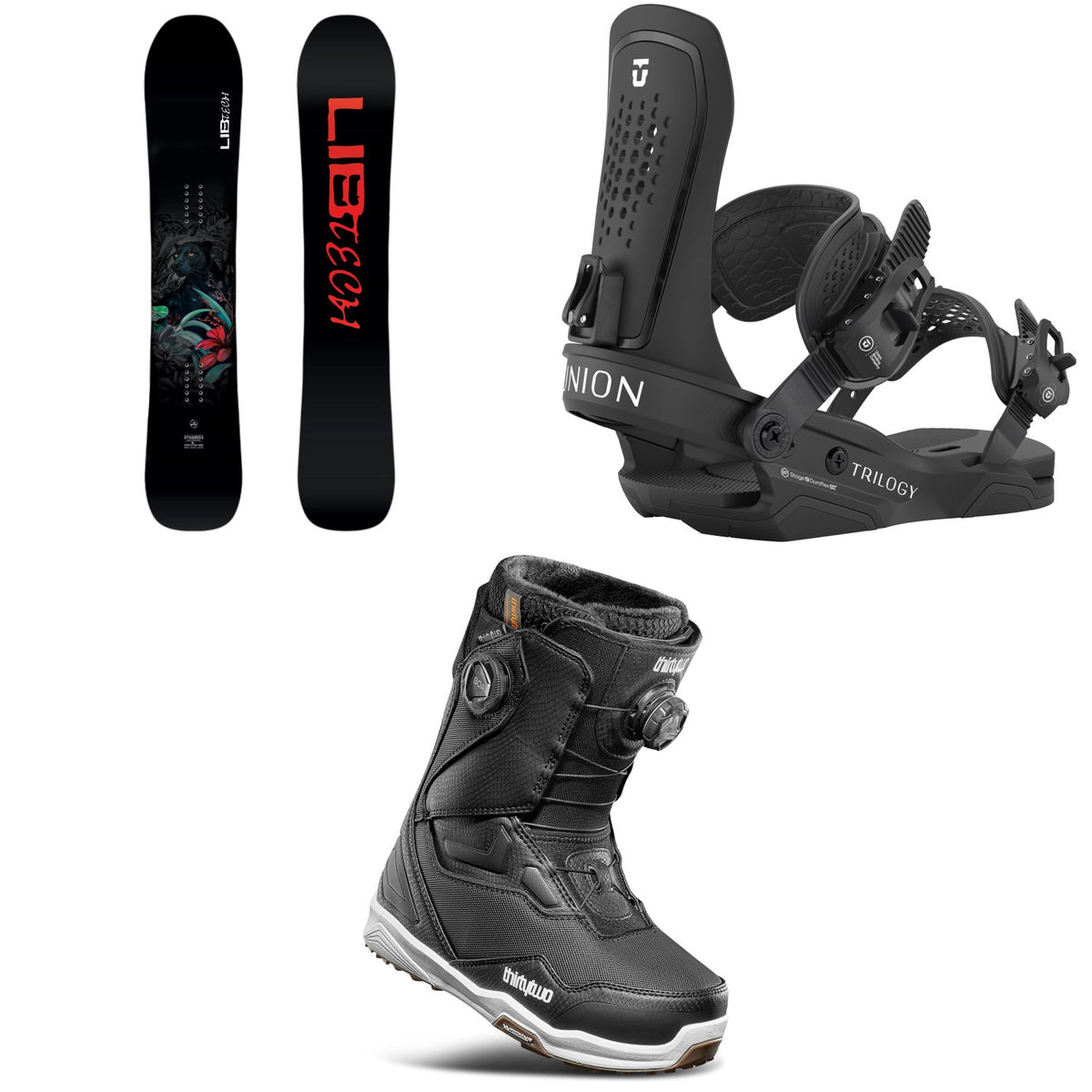 Lib Tech Dynamiss C3 Snowboard + Union Trilogy Snowboard Bindings + thirtytwo TM-2 Double Boa Snowboard Boots - Women's 2026