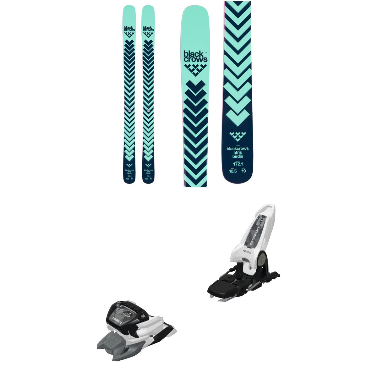 Black Crows Atris Birdie Skis - Women's 2026 + Marker Griffon 13 ID Ski Bindings