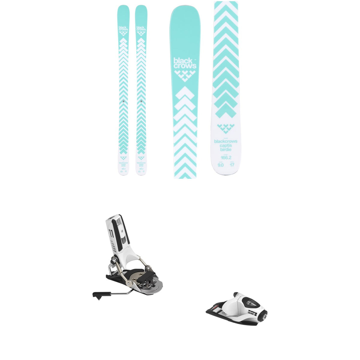 Black Crows Captis Birdie Skis - Women's + Look Pivot 2.0 11 GW Ski Bindings 2026