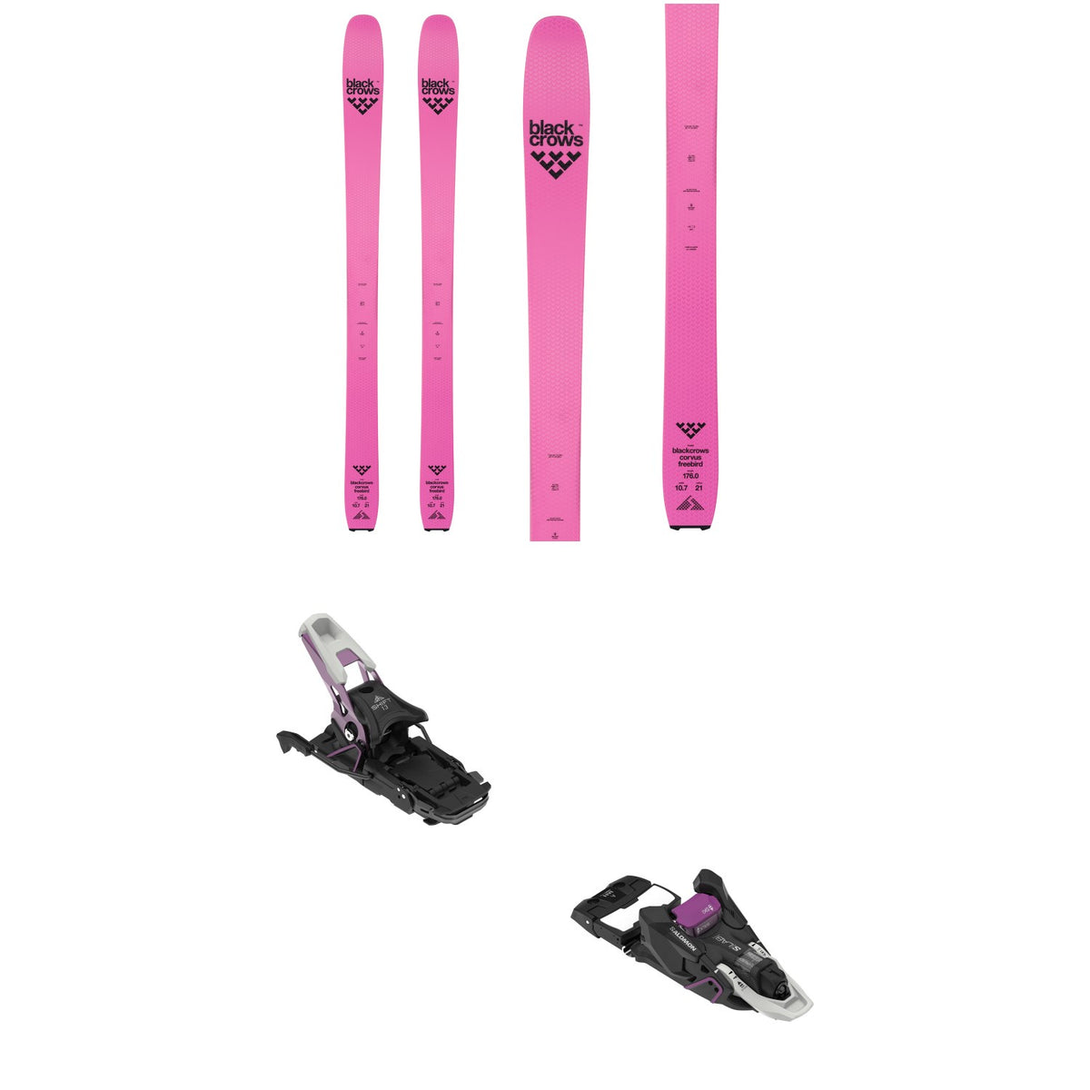 Black Crows Corvus Freebird Skis + Salomon S/LAB Shift² MN 13 Alpine Touring Ski Bindings 2026
