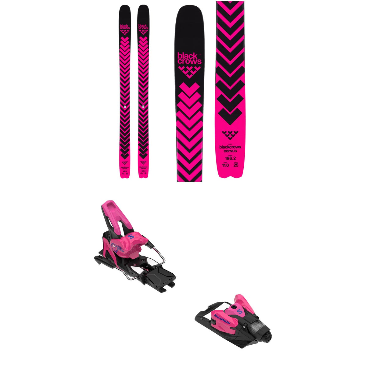 Black Crows Corvus Skis 2026 + Salomon Strive 14 MN Ski Bindings