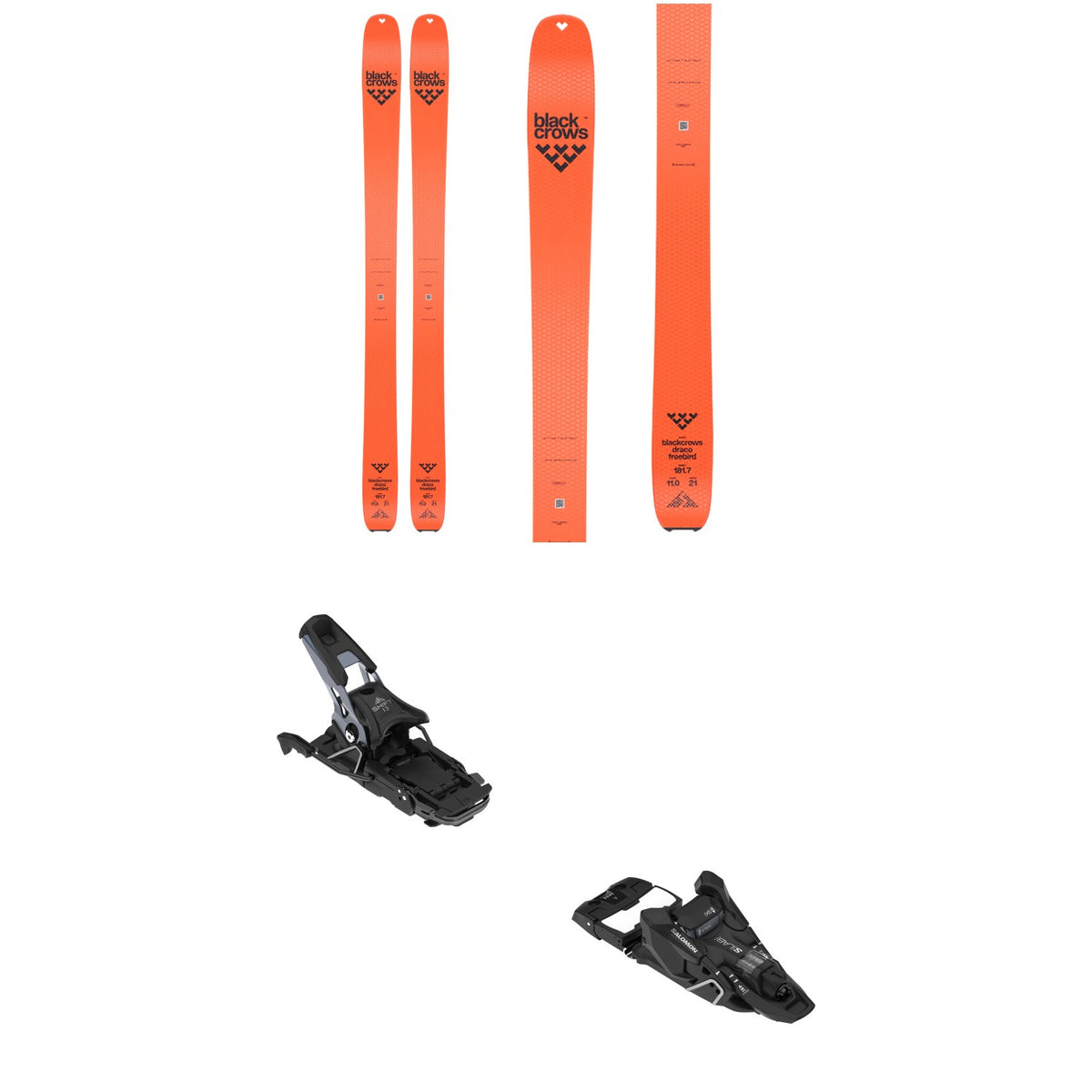 Black Crows Draco Freebird Skis + Salomon S/LAB Shift² MN 13 Alpine Touring Ski Bindings 2026