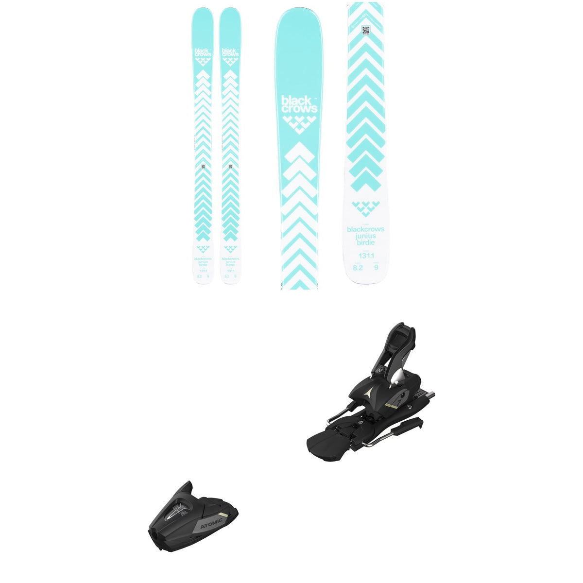 Black Crows Junius Birdie Skis + Atomic Colt 7 GW Ski Bindings - Kids' 2026