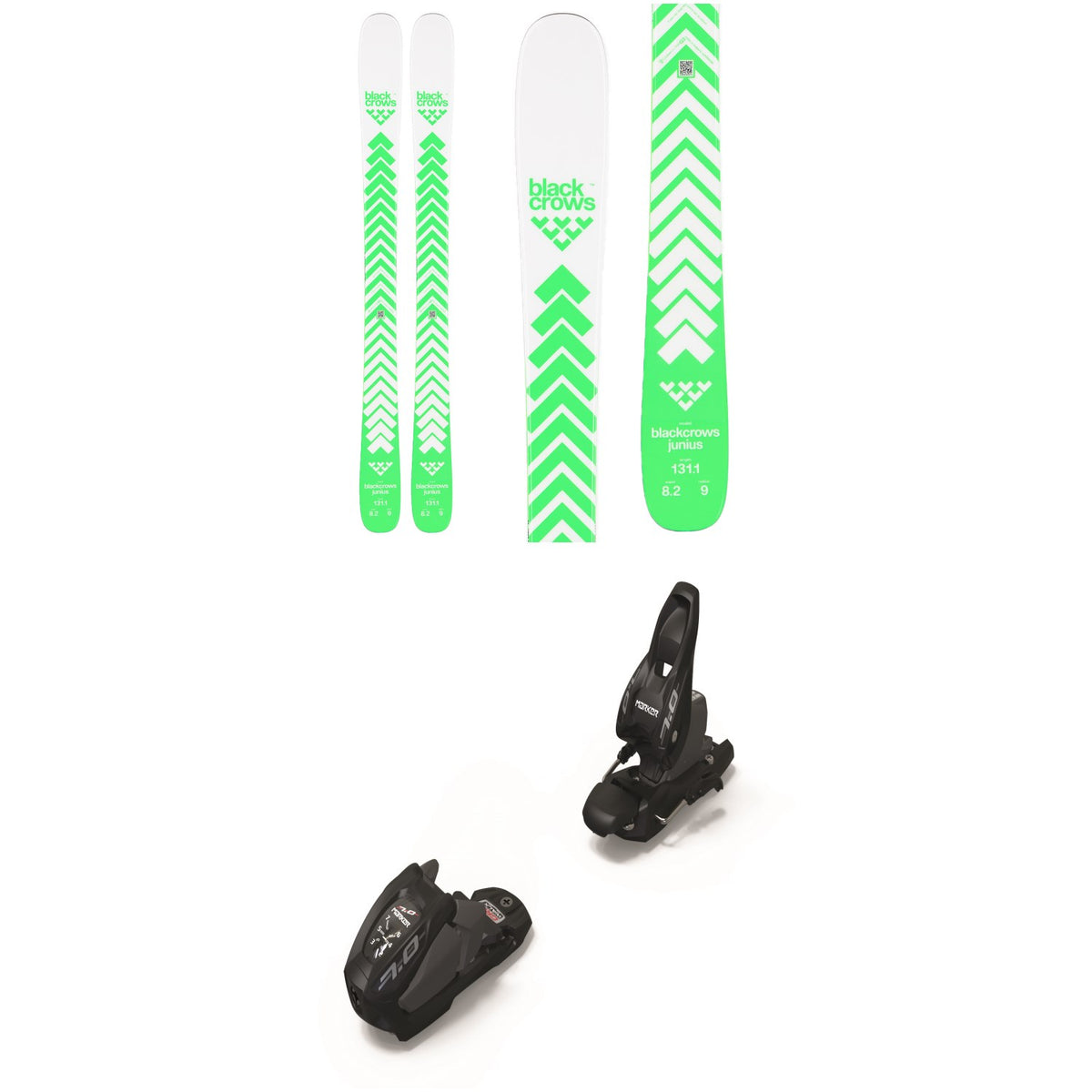 Black Crows Junius Skis + Marker 7.0 Ski Bindings - Kids' 2026
