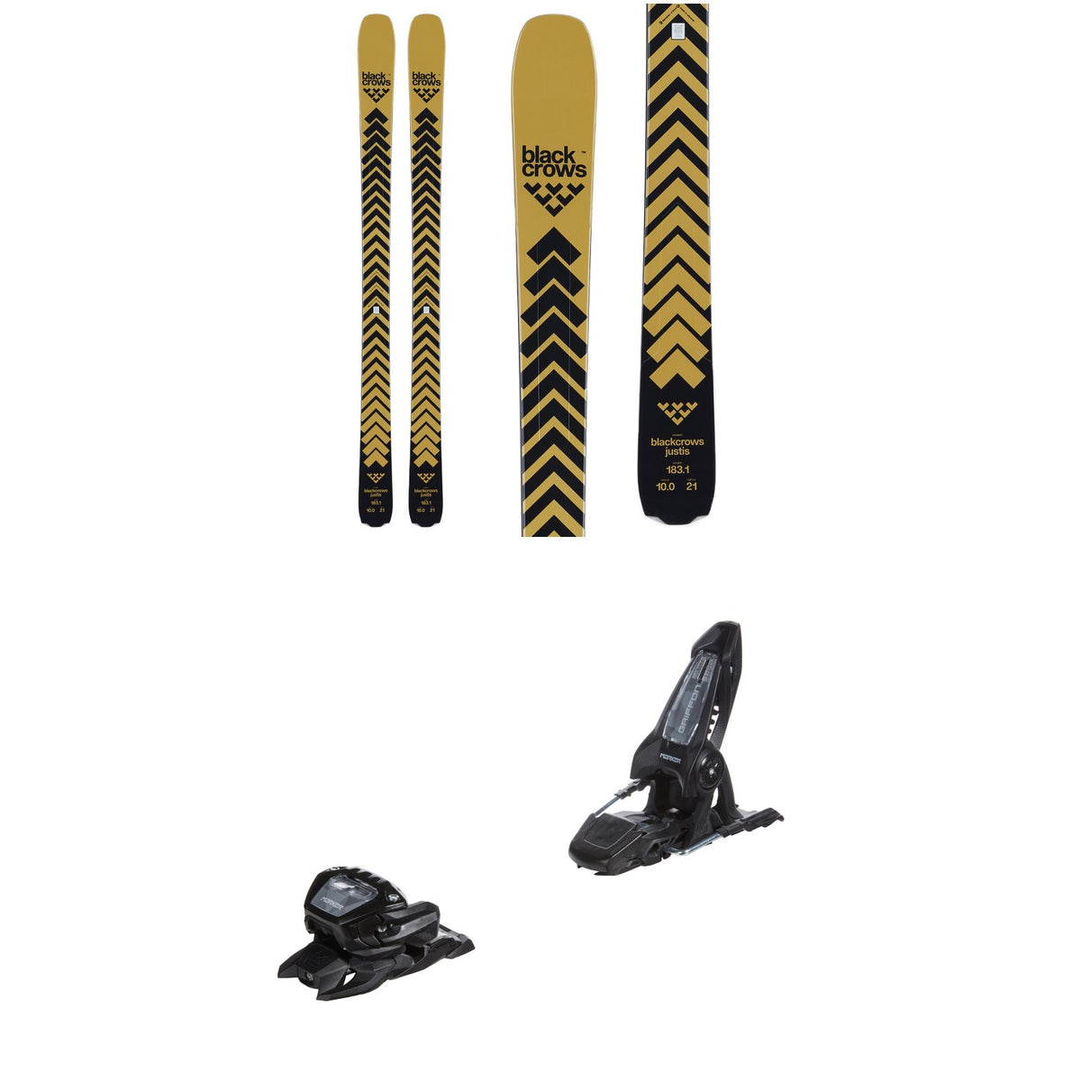 Black Crows Justis Skis 2026 + Marker Griffon 13 ID Ski Bindings