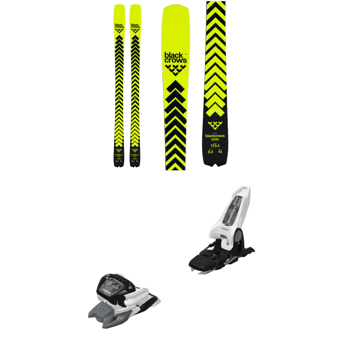 Black Crows Octo Skis 2026 + Marker Griffon 13 ID Ski Bindings