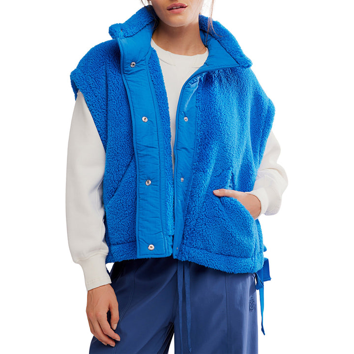 Free People Scout It Out Fleece Vest - Women's Light Cobalt