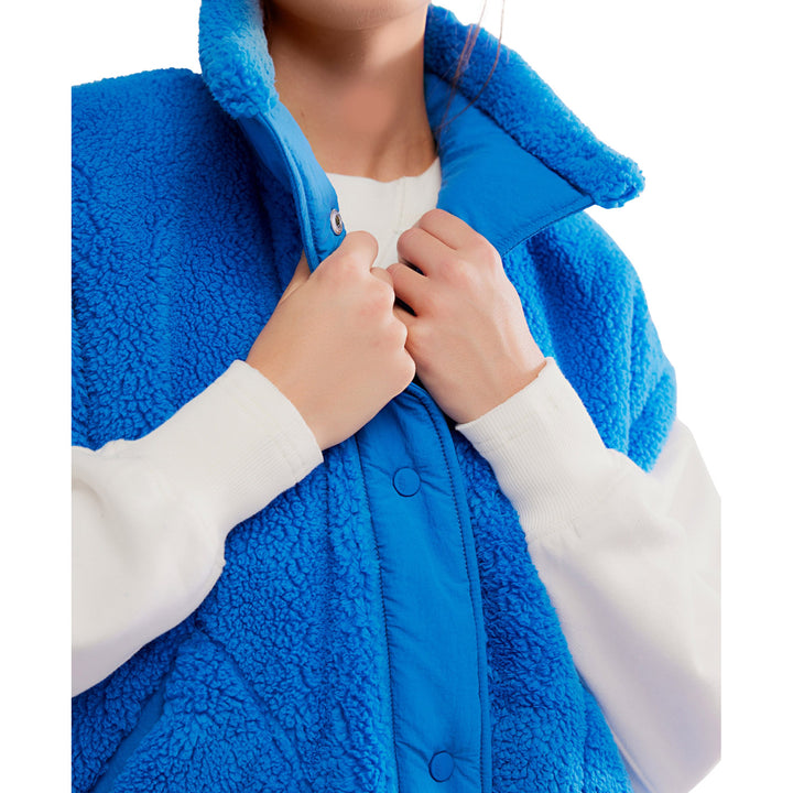 Free People Scout It Out Fleece Vest - Women's Light Cobalt