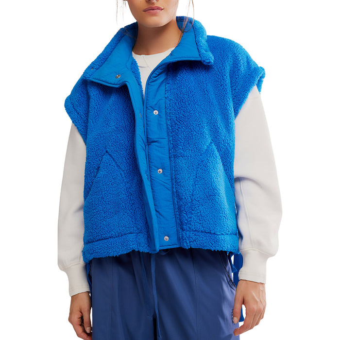 Free People Scout It Out Fleece Vest - Women's Light Cobalt