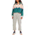Free People Printed Mountain 1/2 Pullover - Women's Soft Glow Green Glow
