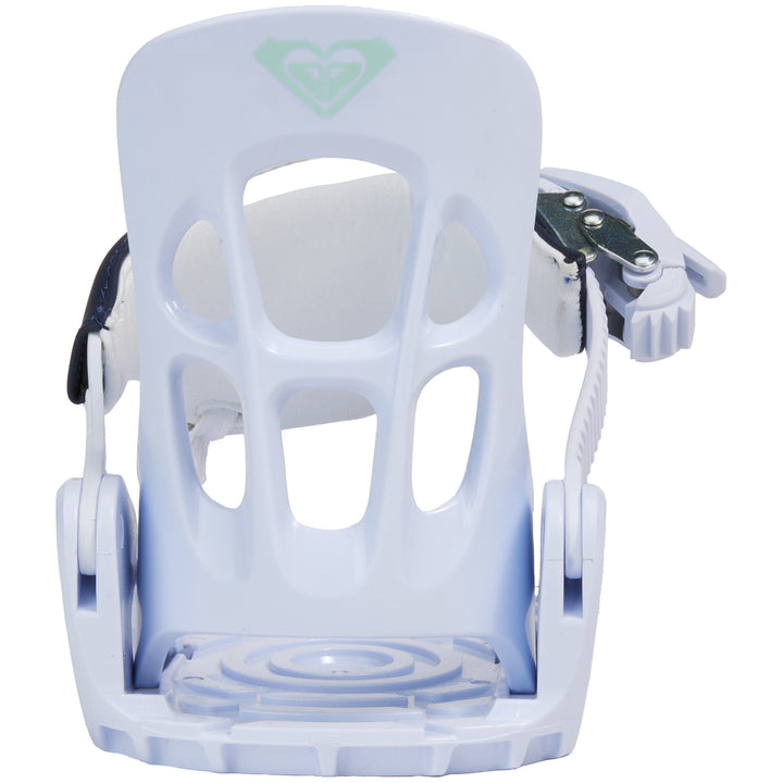 Roxy Poppy Speed Strap Snowboard Bindings - Girls' 2025 Blue/White